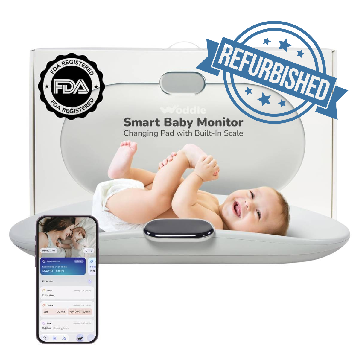 Woddle Smart Changing Pad (Refurbished)