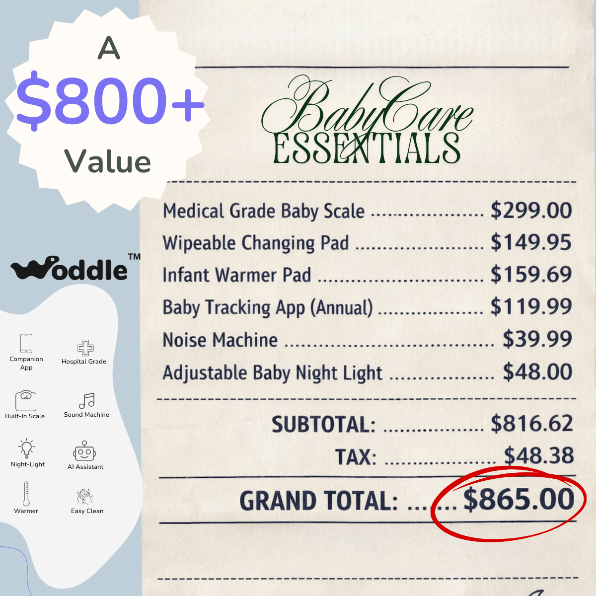 Woddle Smart Changing Pad